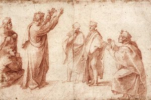 Studio per San Paolo che predica ad Atene da Raffaello Sanzio Raphael